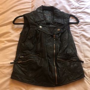 Leather vest